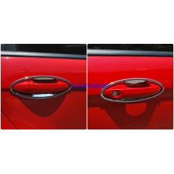โครเมี่ยม ถ้วยรองมือเปิด มือดึง ใส่รถยนต์ Ford Fiesta 5 ประตู